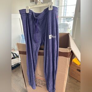 Purple NYU Lightweight Sweatpants